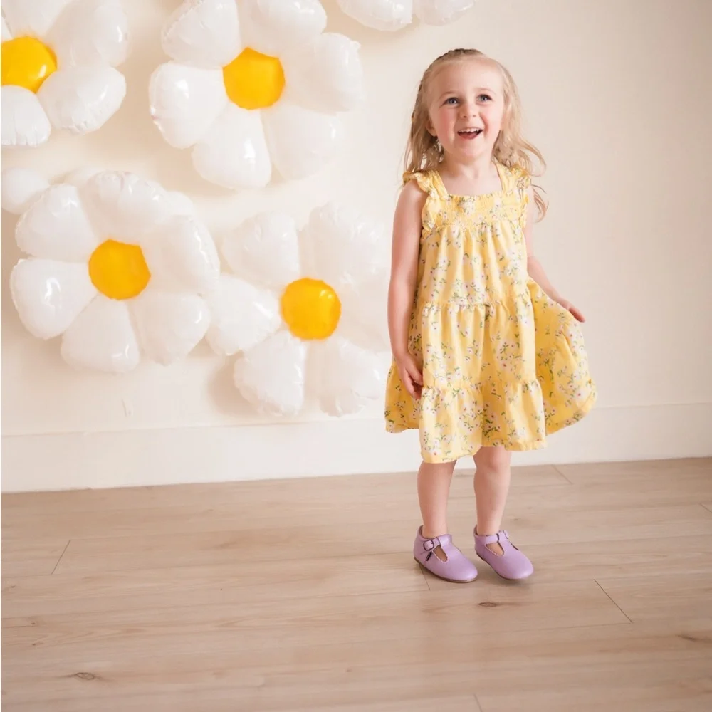 Riley T-Straps - Scalloped - Lavender - Picture 5 of 13